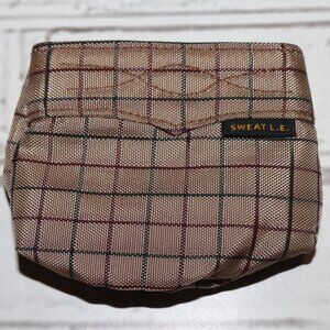🎯 Sweat L.E. Plaid Coin Purse · 3.25" x 4.5" · Zipper Closure